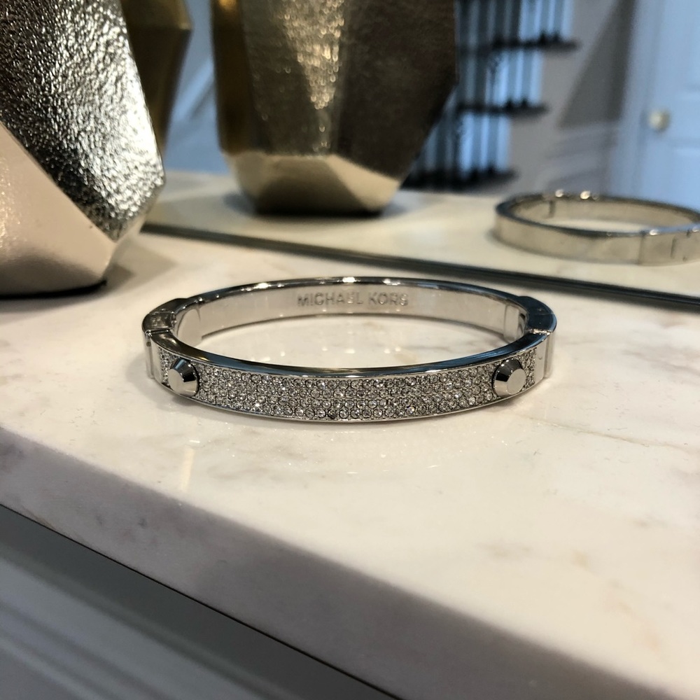 Authentic Michael Kors Silver Bangle